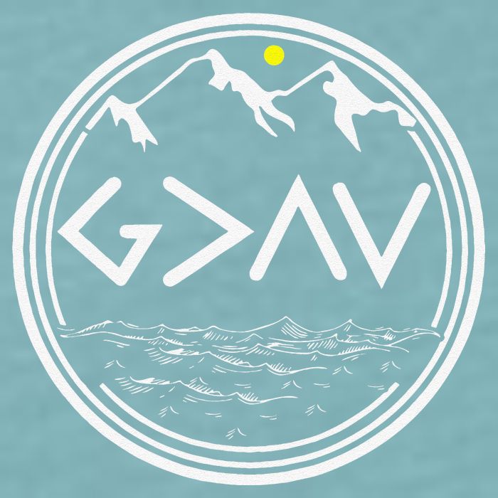 God Is Greater Than HIghs And Lows Disciple And Christian Sueded Cloud Jersey T-Shirt