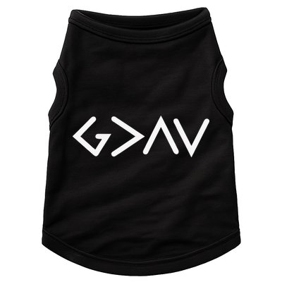 God Is Greater Than HIghs And Lows Disciple And Christian Doggie Tank