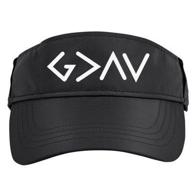 God Is Greater Than HIghs And Lows Disciple And Christian Adult Drive Performance Visor