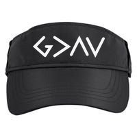 God Is Greater Than HIghs And Lows Disciple And Christian Adult Drive Performance Visor