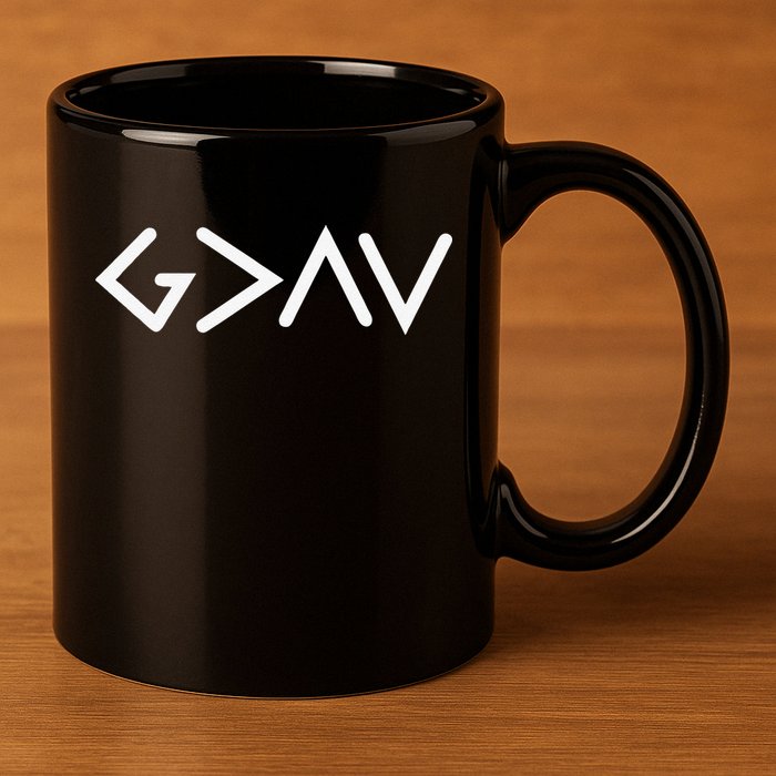 God Is Greater Than HIghs And Lows Disciple And Christian 11oz C Handle Ceramic Mug