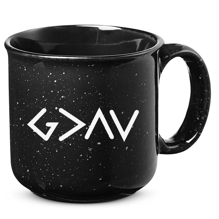 God Is Greater Than HIghs And Lows Disciple And Christian 15oz Campfire Ceramic Mug