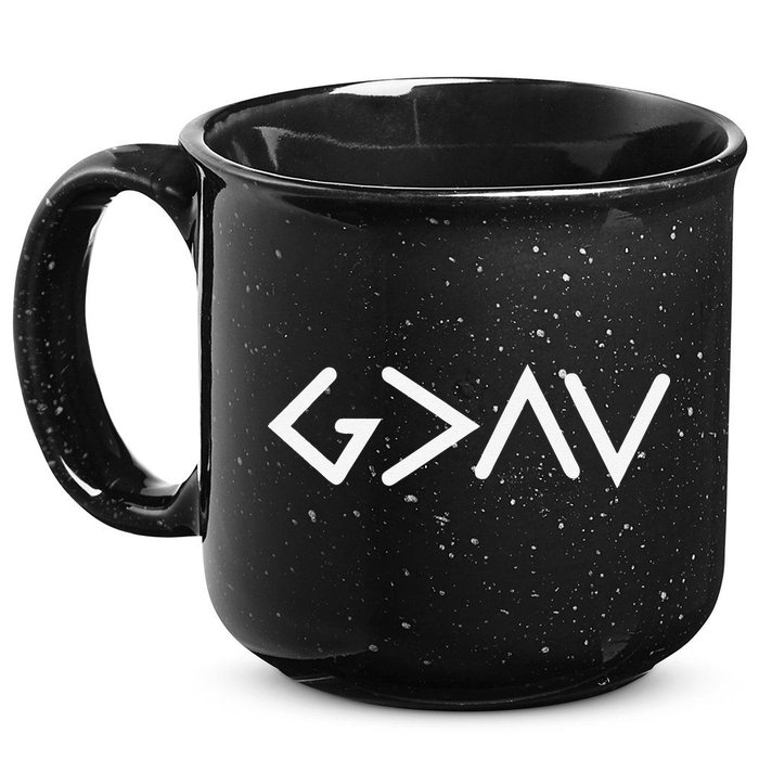 God Is Greater Than HIghs And Lows Disciple And Christian 15oz Campfire Ceramic Mug