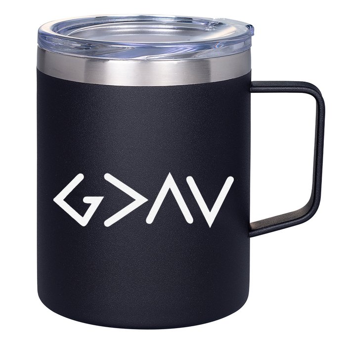 God Is Greater Than HIghs And Lows Disciple And Christian 12oz Stainless Steel Coffee Mug