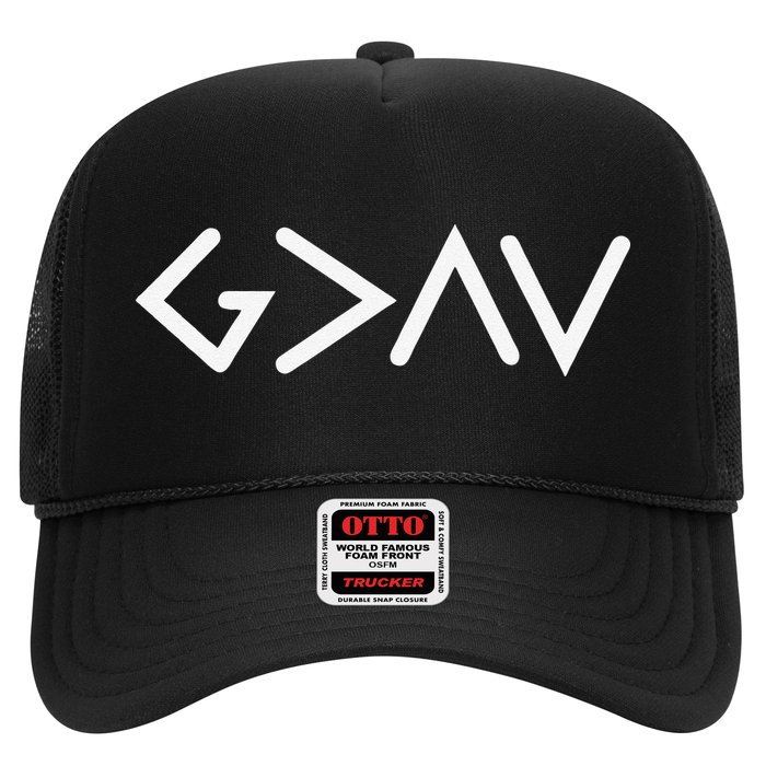 God Is Greater Than HIghs And Lows Disciple And Christian Trucker Hat