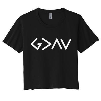 God Is Greater Than HIghs And Lows Disciple And Christian Crop Top