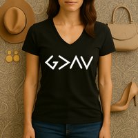 God Is Greater Than HIghs And Lows Disciple And Christian Women's V-Neck T-Shirt
