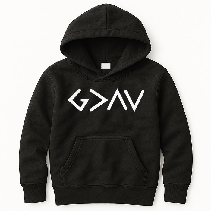 God Is Greater Than HIghs And Lows Disciple And Christian Kids Hoodie