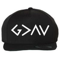 God Is Greater Than HIghs And Lows Disciple And Christian Wool Snapback Cap
