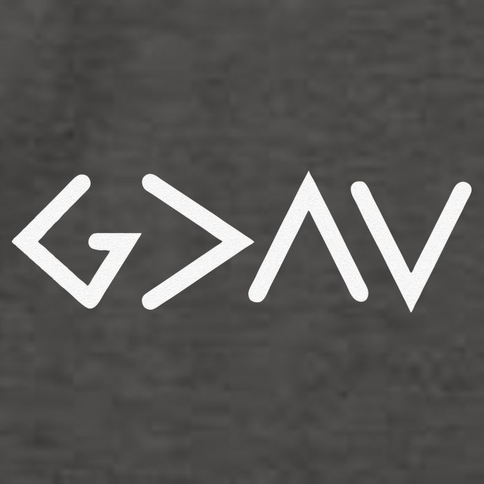 God Is Greater Than HIghs And Lows Disciple And Christian Vector Backpack