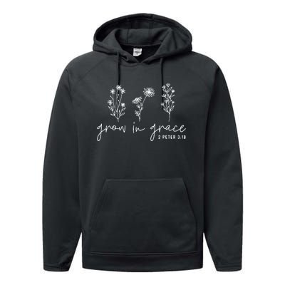 Grow In Grace Christian Easter Day Performance Fleece Hoodie