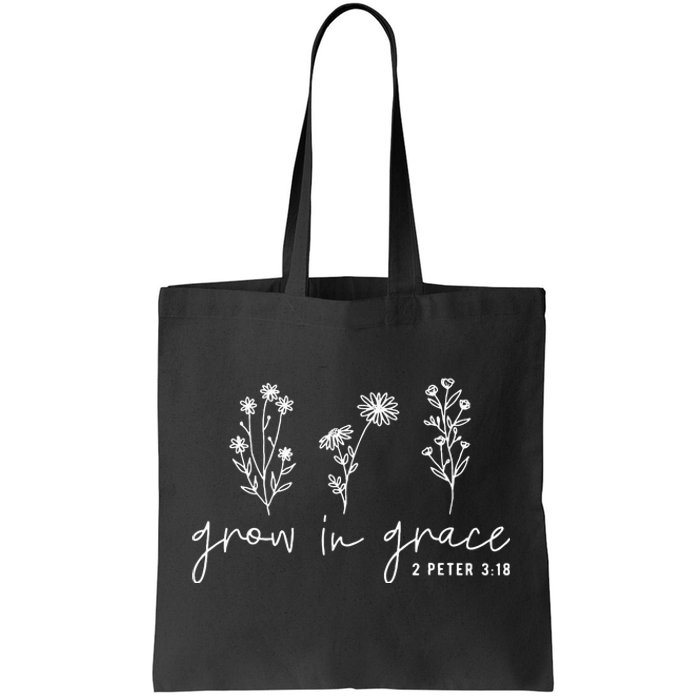 Grow In Grace Christian Easter Day Tote Bag