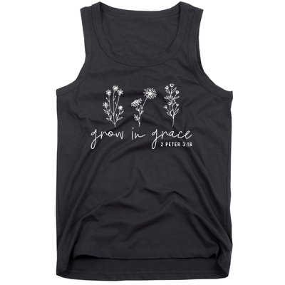 Grow In Grace Christian Easter Day Tank Top