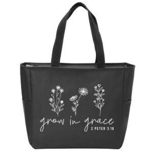 Grow In Grace Christian Easter Day Zip Tote Bag