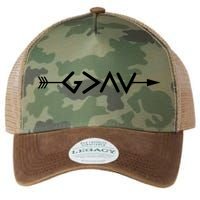God Is Greater Than The Highs And Lows Arrow Christian Design Legacy Tie Dye Trucker Hat