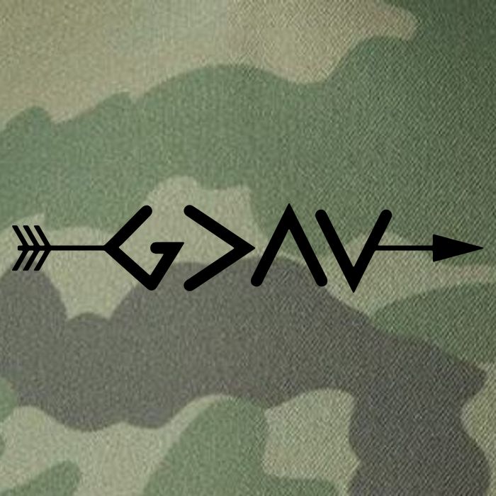 God Is Greater Than The Highs And Lows Arrow Christian Design Legacy Tie Dye Trucker Hat