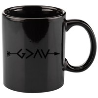 God Is Greater Than The Highs And Lows Arrow Christian Design 11oz C Handle Ceramic Mug