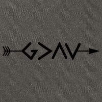 God Is Greater Than The Highs And Lows Arrow Christian Design Cotton Canvas Backpack