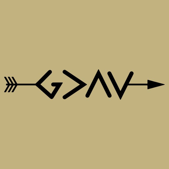 God Is Greater Than The Highs And Lows Arrow Christian Design T-Shirt