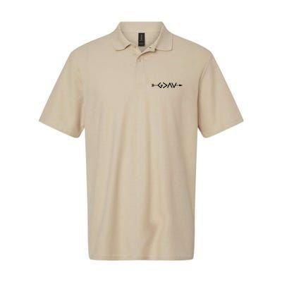 God Is Greater Than The Highs And Lows Arrow Christian Design Polo