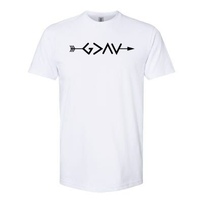 God Is Greater Than The Highs And Lows Arrow Christian Design Softstyle CVC T-Shirt