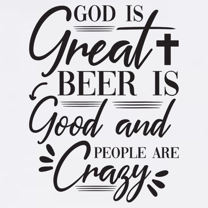 God Is Great Beer Is Good And People Are Crazy Funny Visor