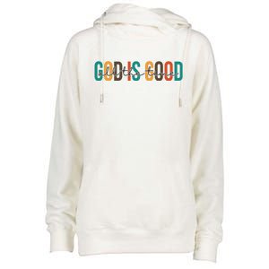 God Is Good All The Time Colorful Womens Funnel Neck Pullover Hood