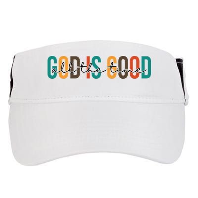 God Is Good All The Time Colorful Adult Drive Performance Visor