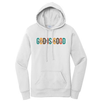 God Is Good All The Time Colorful Women's Pullover Hoodie