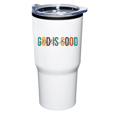 God Is Good All The Time Colorful Tumbler