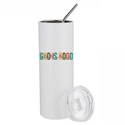 God Is Good All The Time Colorful Stainless Steel Tumbler