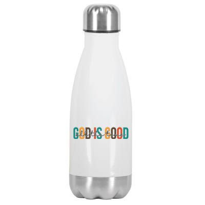 God Is Good All The Time Colorful Stainless Steel Insulated Water Bottle