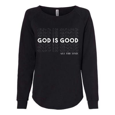 God Is Good Christian Worship PreacherS Classic Fit Crew Neck Short Sleeve Womens California Wash Sweatshirt