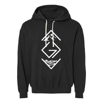 God Is Greater Than The Highs And Lows; Ups And Downs Garment-Dyed Fleece Hoodie