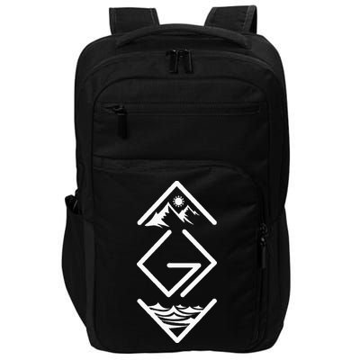 God Is Greater Than The Highs And Lows; Ups And Downs Impact Tech Backpack