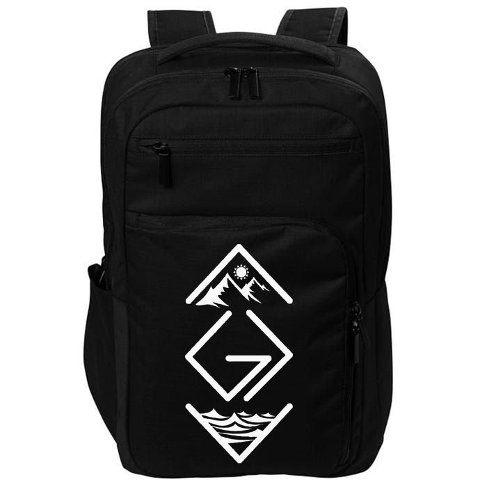 God Is Greater Than The Highs And Lows; Ups And Downs Impact Tech Backpack