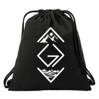 God Is Greater Than The Highs And Lows; Ups And Downs Drawstring Bag