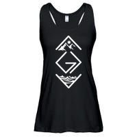 God Is Greater Than The Highs And Lows; Ups And Downs Ladies Essential Flowy Tank
