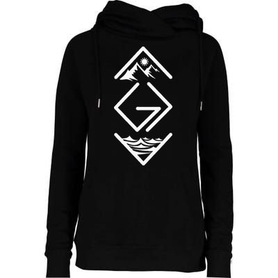 God Is Greater Than The Highs And Lows; Ups And Downs Womens Funnel Neck Pullover Hood