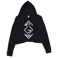 God Is Greater Than The Highs And Lows; Ups And Downs Crop Fleece Hoodie