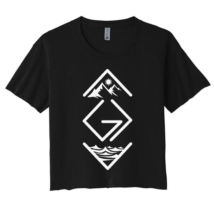 God Is Greater Than The Highs And Lows; Ups And Downs Crop Top