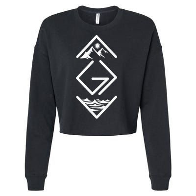 God Is Greater Than The Highs And Lows; Ups And Downs Cropped Pullover Crew