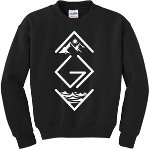 God Is Greater Than The Highs And Lows; Ups And Downs Kids Sweatshirt