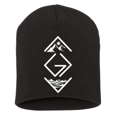 God Is Greater Than The Highs And Lows; Ups And Downs Short Acrylic Beanie