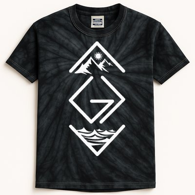 God Is Greater Than The Highs And Lows; Ups And Downs Kids Tie-Dye T-Shirt