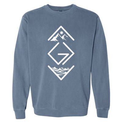 God Is Greater Than The Highs And Lows; Ups And Downs Garment-Dyed Sweatshirt