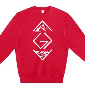 God Is Greater Than The Highs And Lows; Ups And Downs Premium Crewneck Sweatshirt