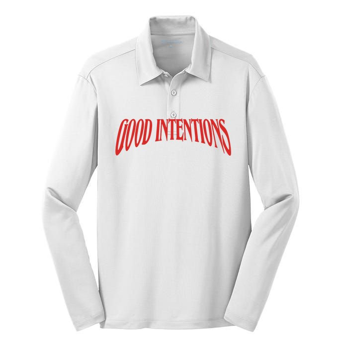 Good Intentions Silk Touch Performance Long Sleeve Polo