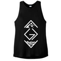 God Is Greater Than The Highs And Lows; Ups And Downs Ladies PosiCharge Tri-Blend Wicking Tank