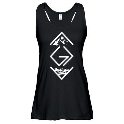 God Is Greater Than The Highs And Lows; Ups And Downs Ladies Essential Flowy Tank